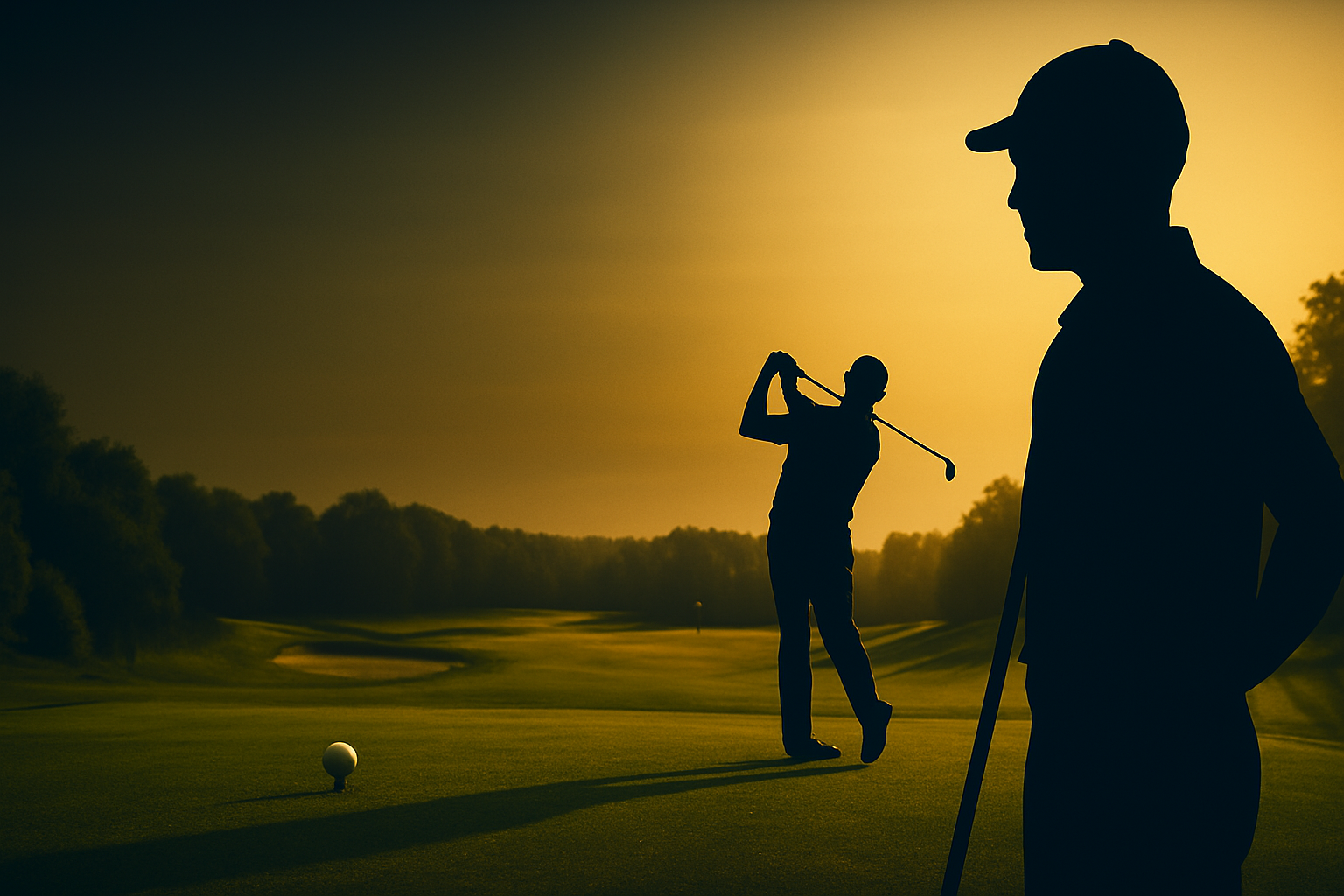 Golf Course at Sunset